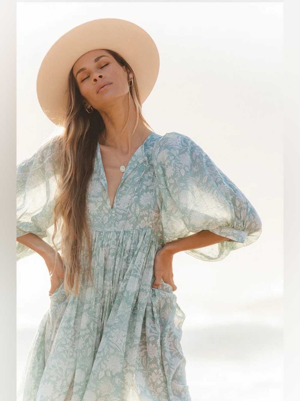 Kyra Midi Dress in Jade